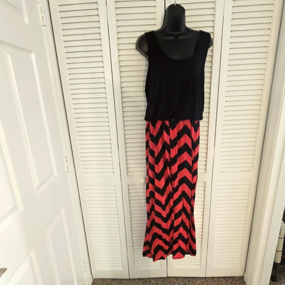 Chevron maxi dress